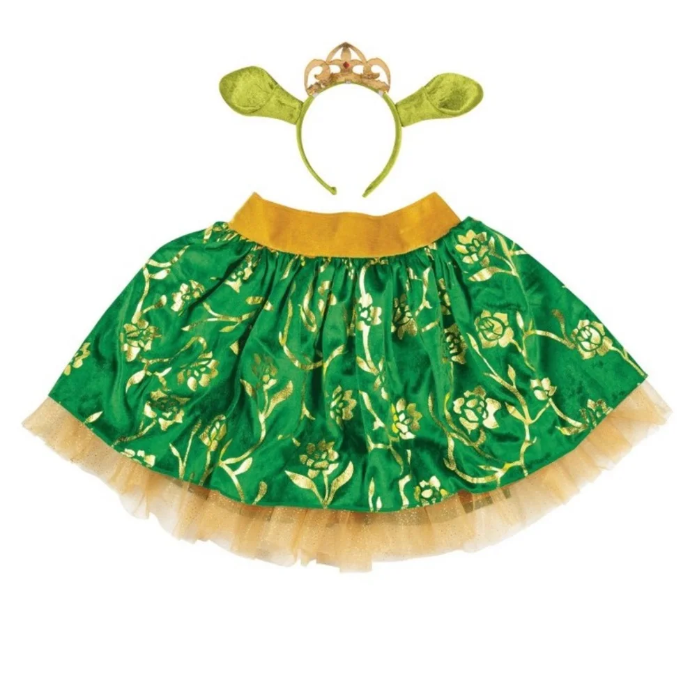 NEW Fiona Shrek Dreamworks Costume Kit Skirt and Headband Ears